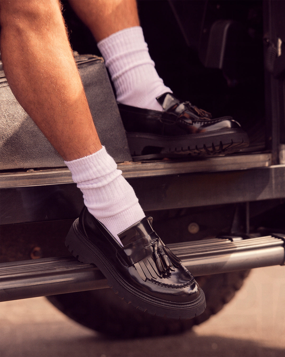 ZEV Black Box Lug Sole Dress Men's Loafer | Steve Madden Everyday