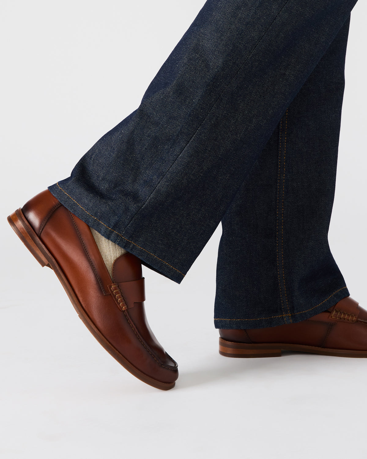 COLVER Cognac Leather Men's Slip-On Loafer | Steve Madden Latest
