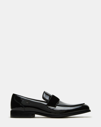 ESCADA Black/Black Slip-On Men's Dress Loafer | Steve Madden Exclusive