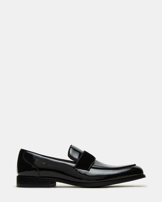 ESCADA Black/Black Slip-On Men's Dress Loafer | Steve Madden Exclusive