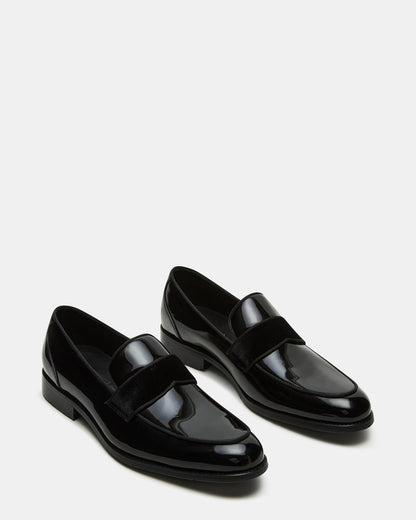 ESCADA Black/Black Slip-On Men's Dress Loafer | Steve Madden Exclusive