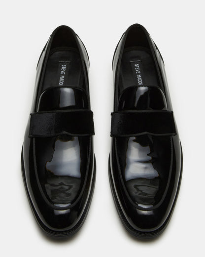 ESCADA Black/Black Slip-On Men's Dress Loafer | Steve Madden Exclusive