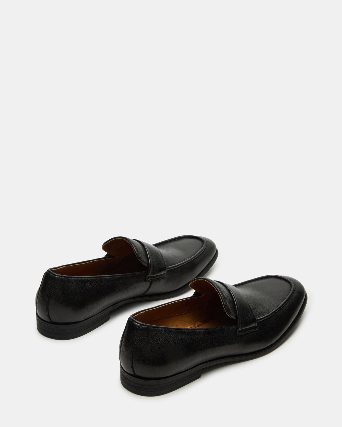 BISCUIT Black Leather Slip-On Men's Dress Loafer | Steve Madden Customer Favorite