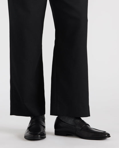 BISCUIT Black Leather Slip-On Men's Dress Loafer | Steve Madden Customer Favorite