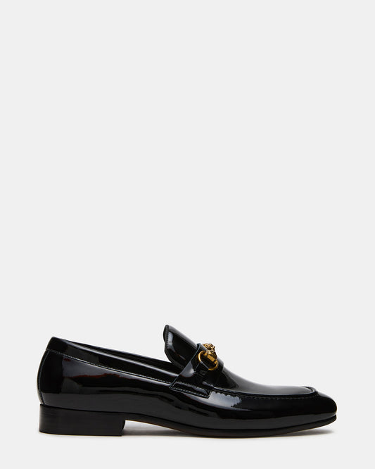 JAKIRO Black Patent Slip-On Dress Men's Loafer | Steve Madden Best Price