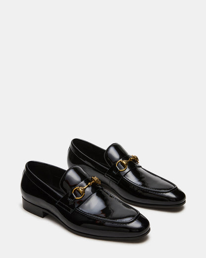 JAKIRO Black Patent Slip-On Dress Men's Loafer | Steve Madden Best Price