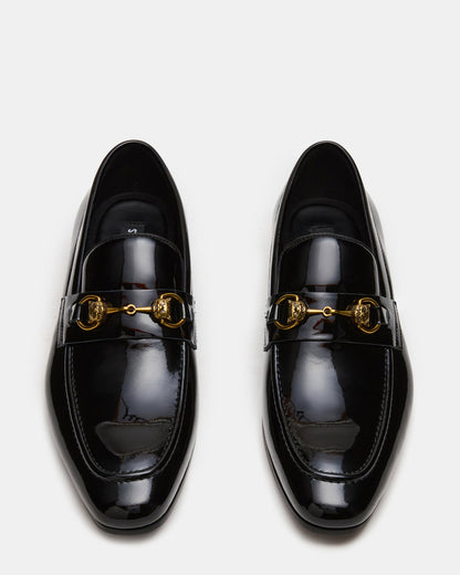 JAKIRO Black Patent Slip-On Dress Men's Loafer | Steve Madden Best Price