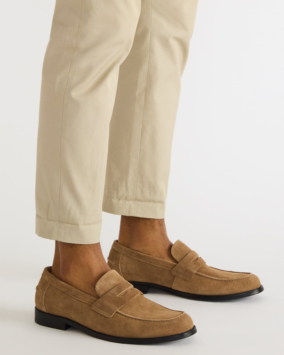 NATAN Taupe Suede Slip-On Dress Men's Loafer | Steve Madden Best Price