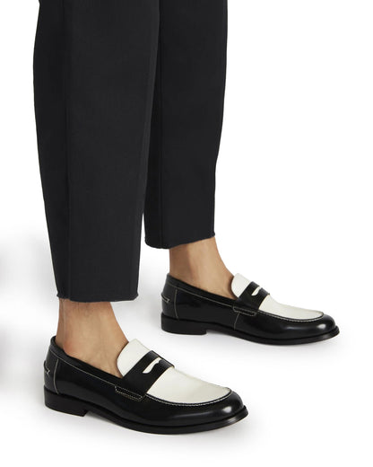 NATAN White Leather Slip-On Dress Men's Loafer | Steve Madden Top Pick