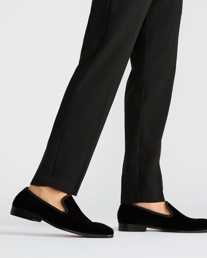 BANNOCH Black Velvet Men's Slip-On Loafer | Steve Madden Quality