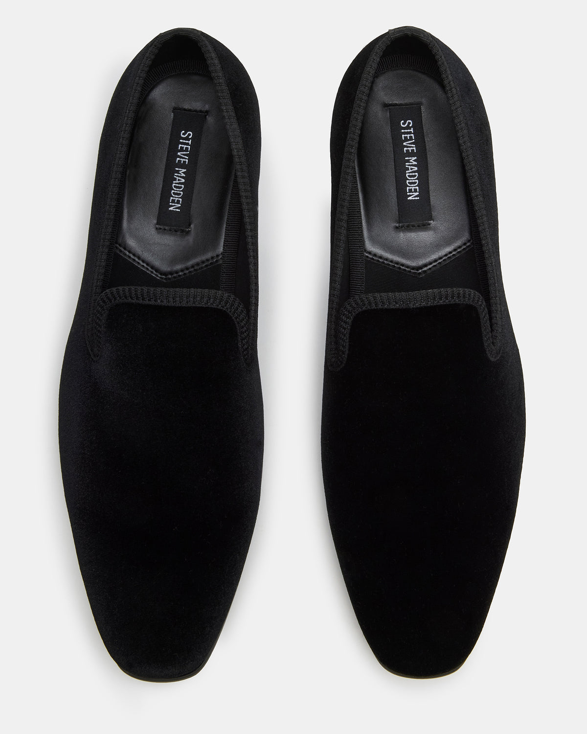 BANNOCH Black Velvet Men's Slip-On Loafer | Steve Madden Quality