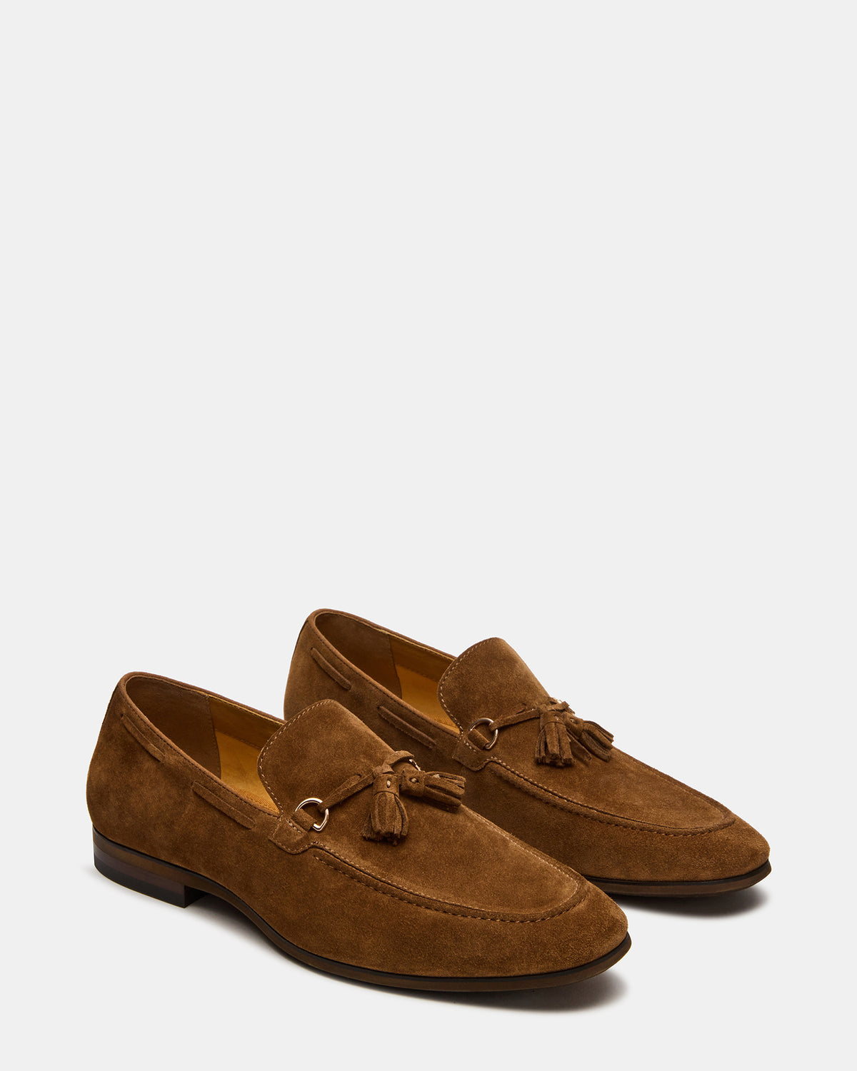 LOGAN Cognac Suede Tassel Slip-On Men's Loafer | Steve Madden Latest