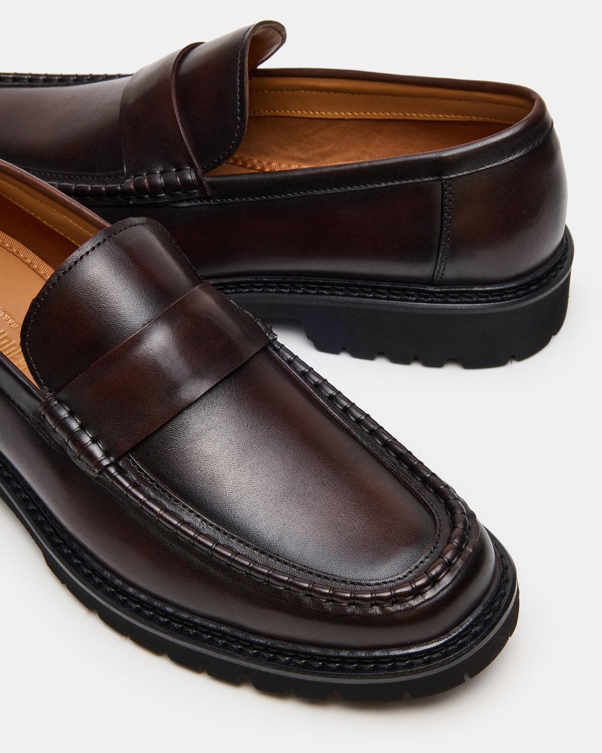 BRODIE Brown Slip-On Lug Men's Loafer | Steve Madden Best Seller