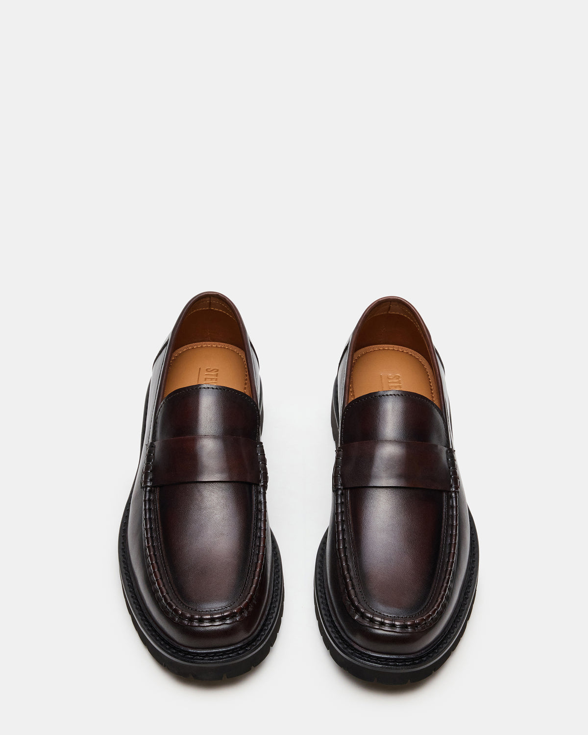 BRODIE Brown Slip-On Lug Men's Loafer | Steve Madden Best Seller