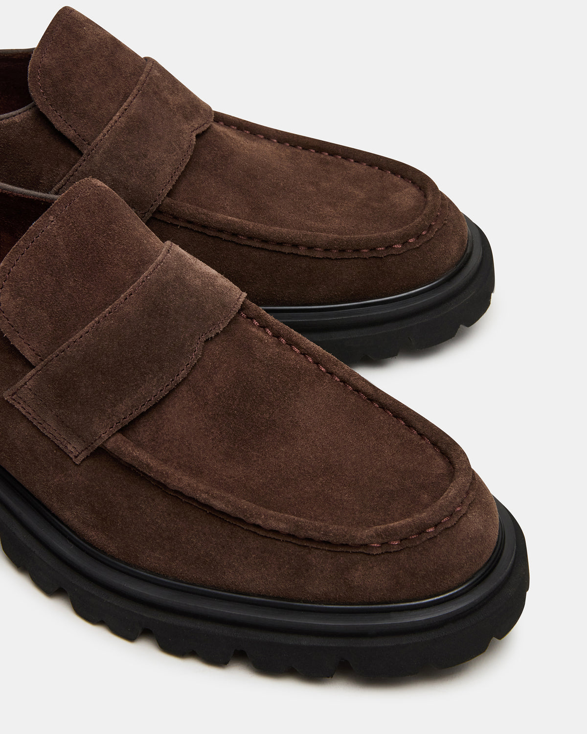 RADKIN Brown Suede Slip-On Dress Men's Loafer | Steve Madden Smart Buy