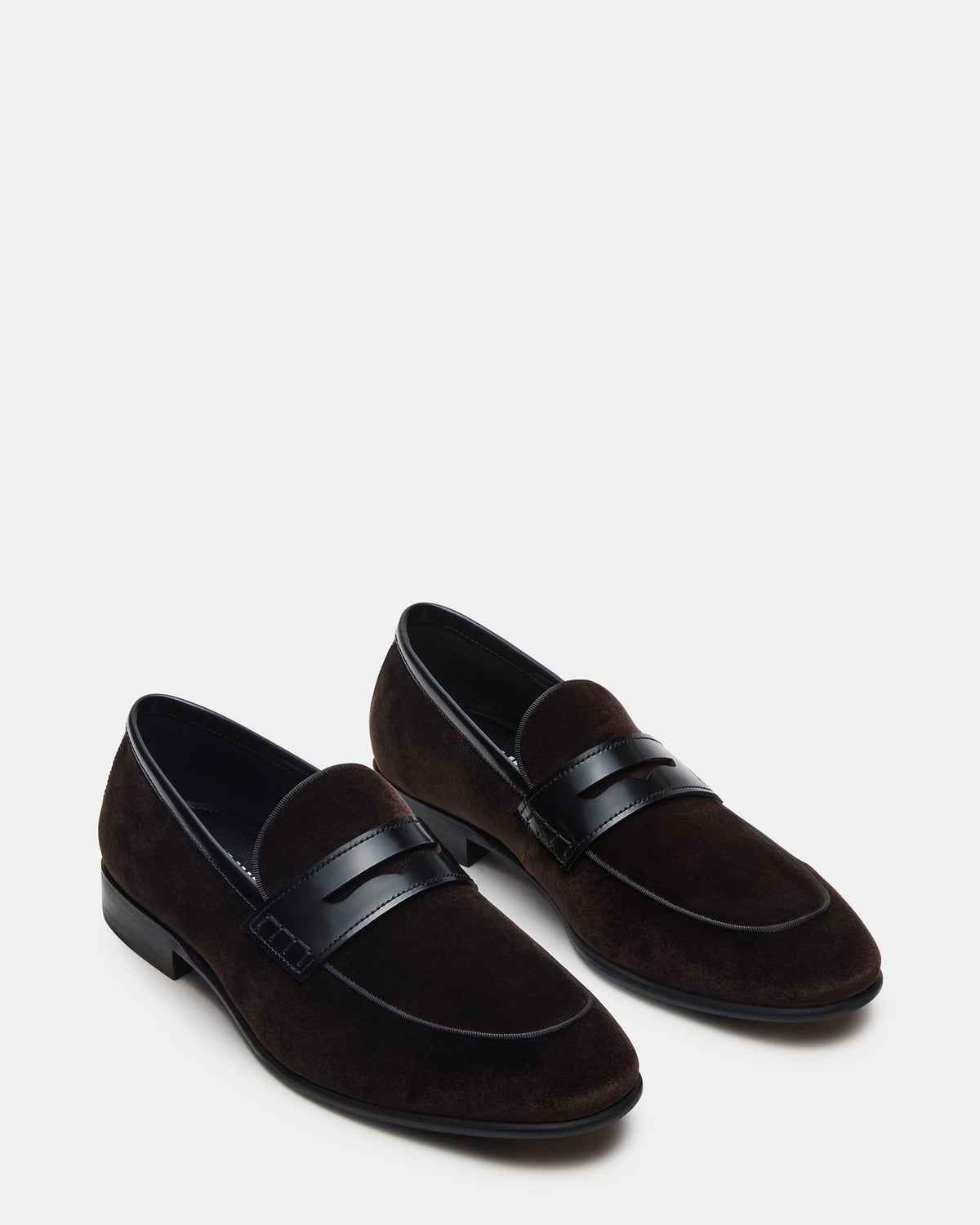 YARDLY Brown Velvet Slip-On Men's Dress Loafer | Steve Madden Special Offer