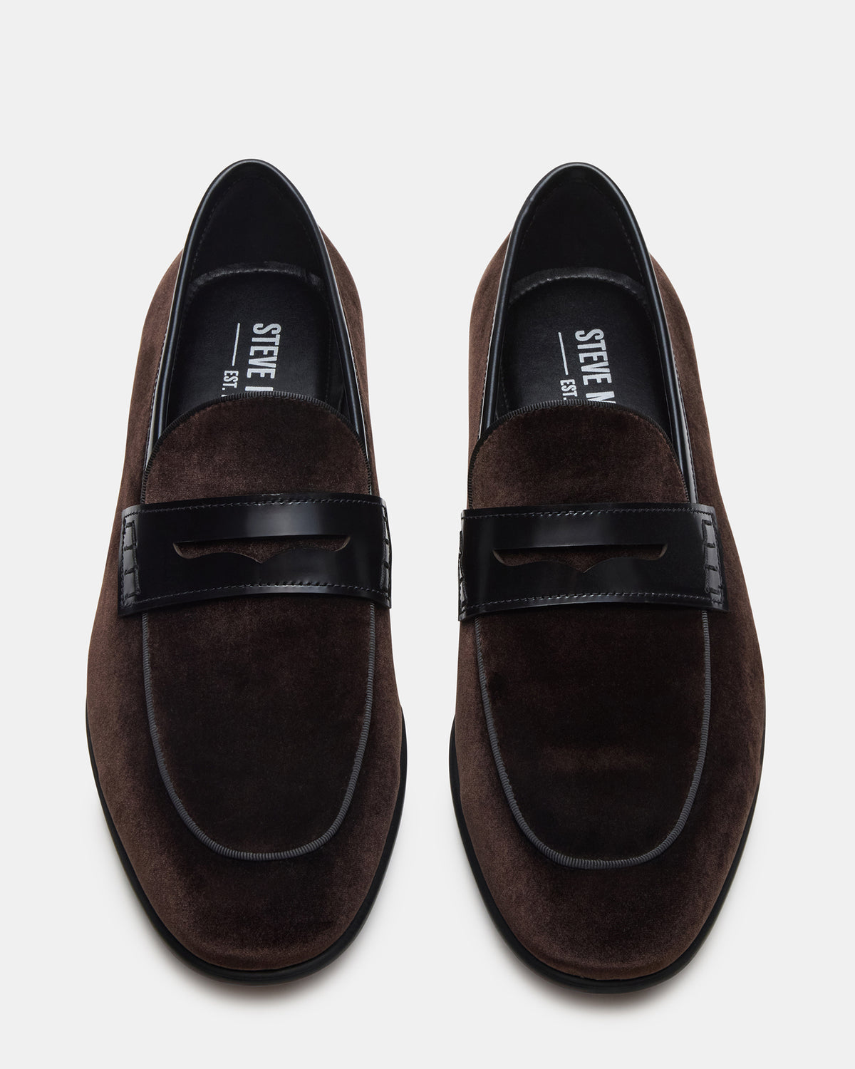 YARDLY Brown Velvet Slip-On Men's Dress Loafer | Steve Madden Special Offer