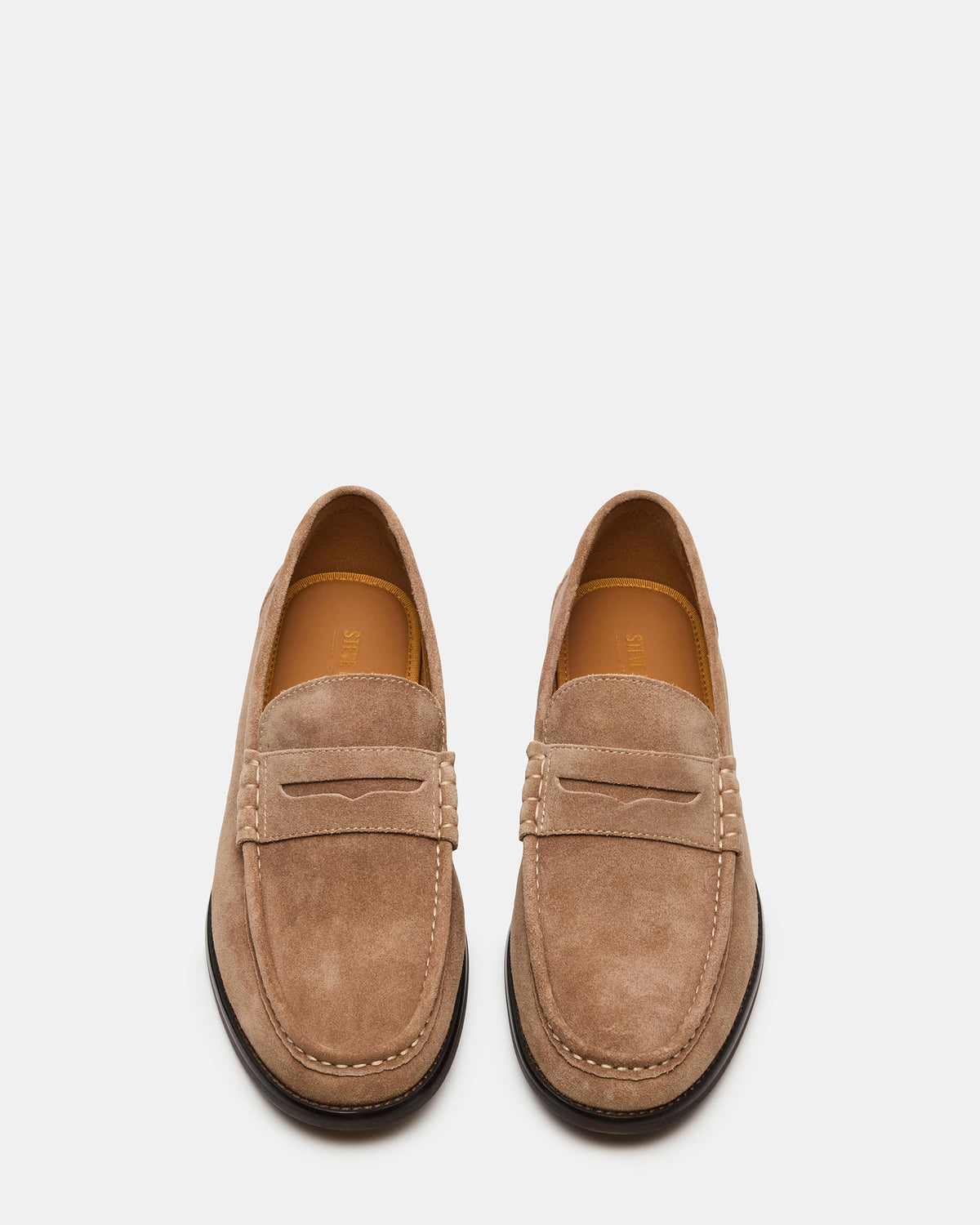 HUCKLE Taupe Suede Slip-On Men's Loafer | Steve Madden Classic