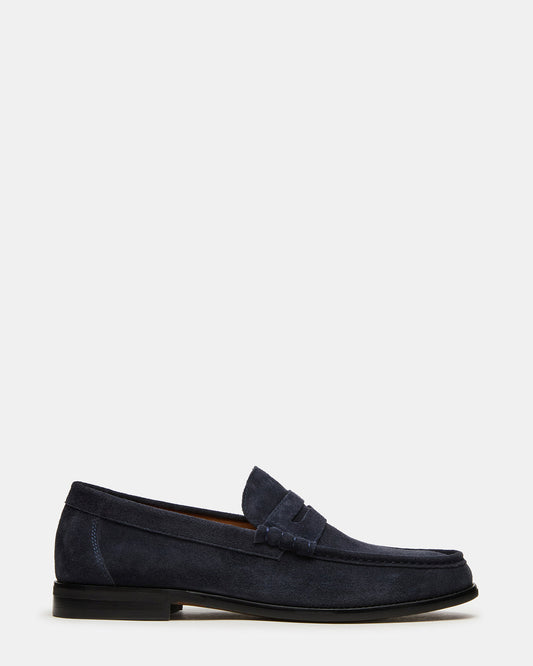 HUCKLE Navy Suede Slip-On Men's Loafer | Steve Madden Hot Sale