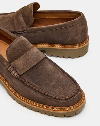 BRODIE Taupe Slip-On Lug Men's Loafer | Steve Madden Best Seller