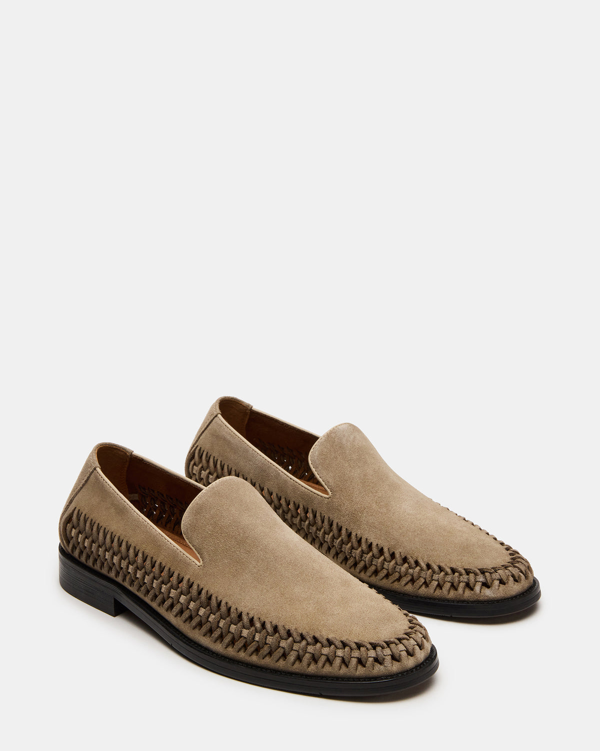 NAPOLI Sand Suede Slip-On Woven Men's Loafer | Steve Madden Signature