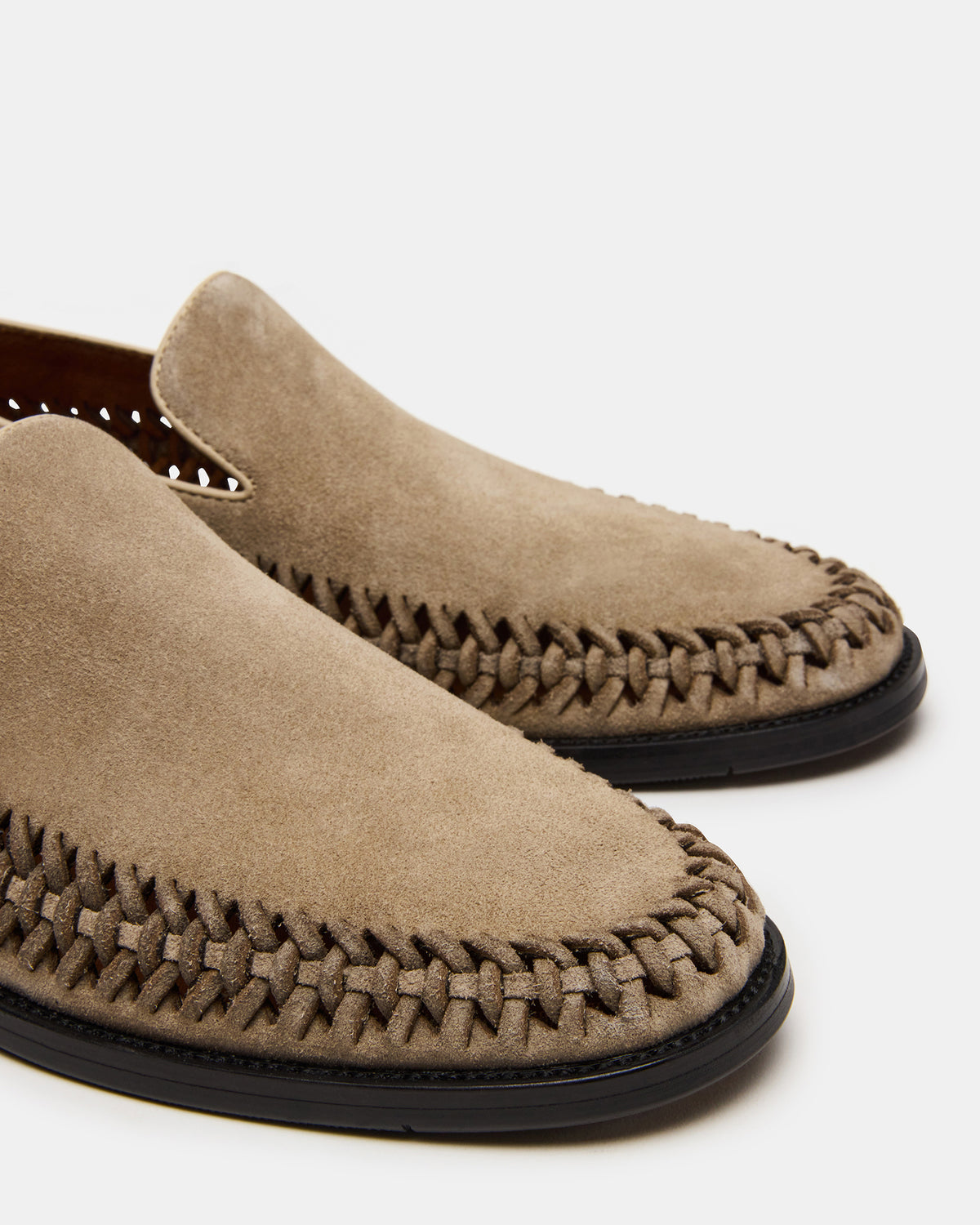 NAPOLI Sand Suede Slip-On Woven Men's Loafer | Steve Madden Signature
