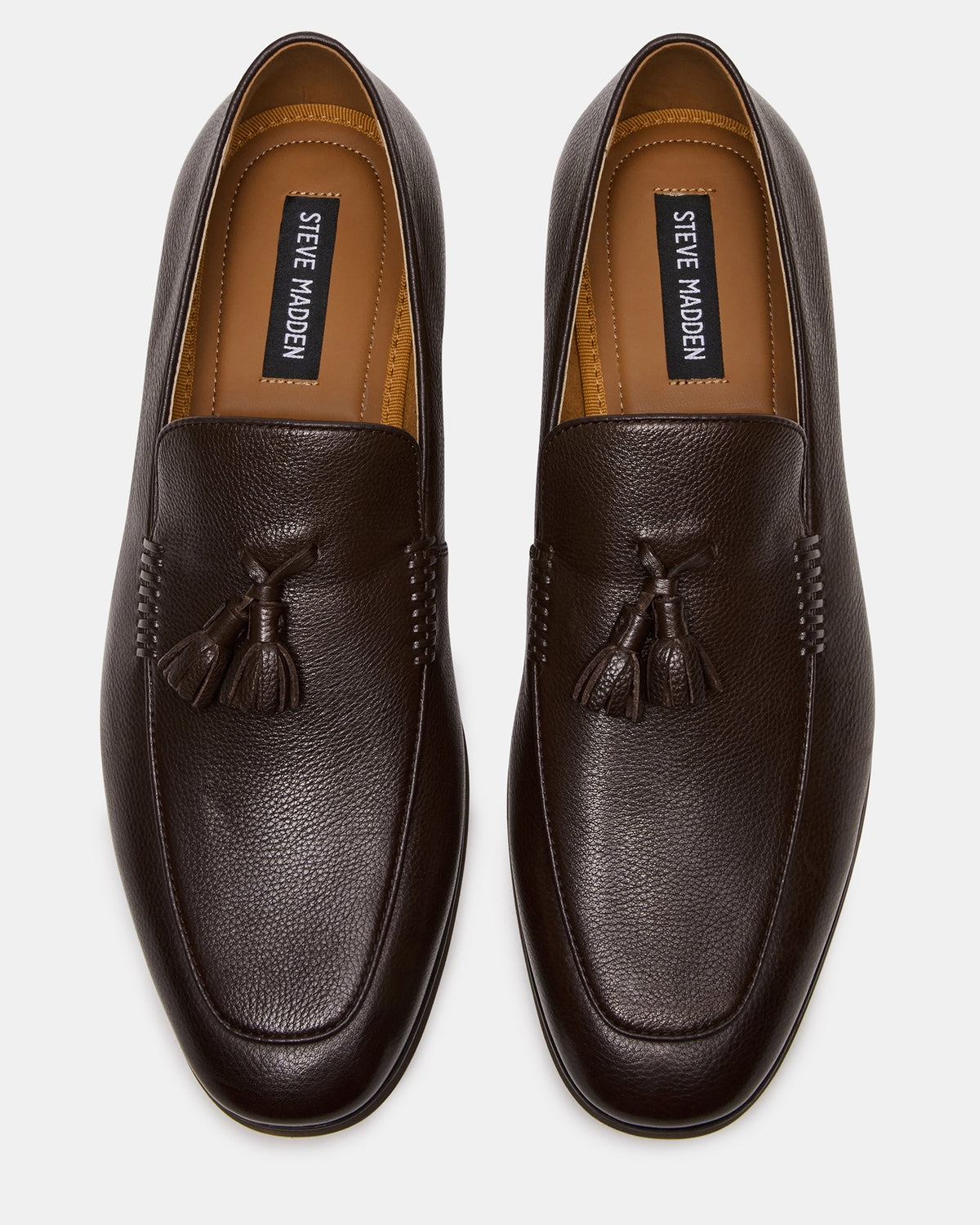 ONDRE Brown Leather Tassel Slip-On Men's Loafer | Steve Madden Customer Favorite