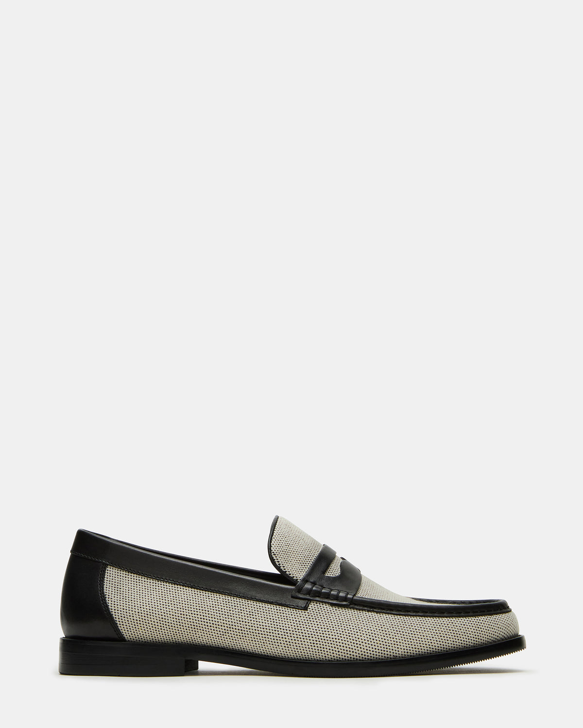 CULLEN Black/Beige Slip-On Men's Dress Loafer | Steve Madden Top Pick