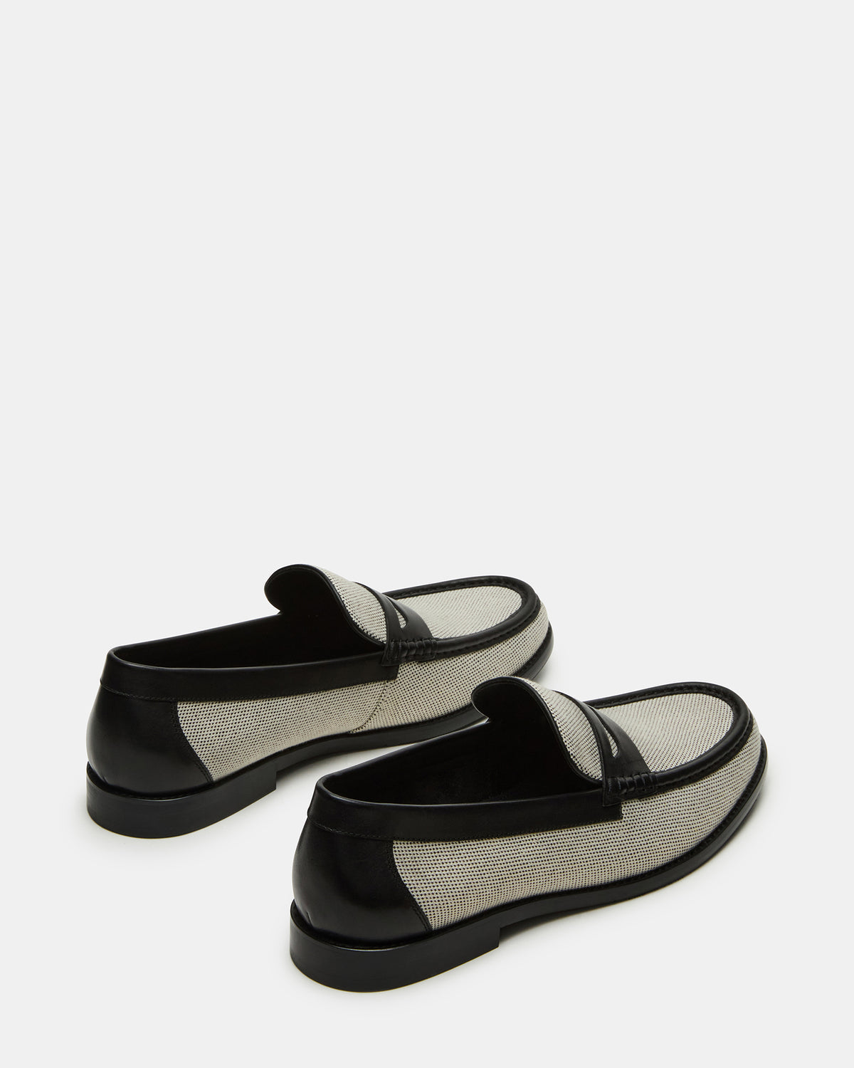 CULLEN Black/Beige Slip-On Men's Dress Loafer | Steve Madden Top Pick