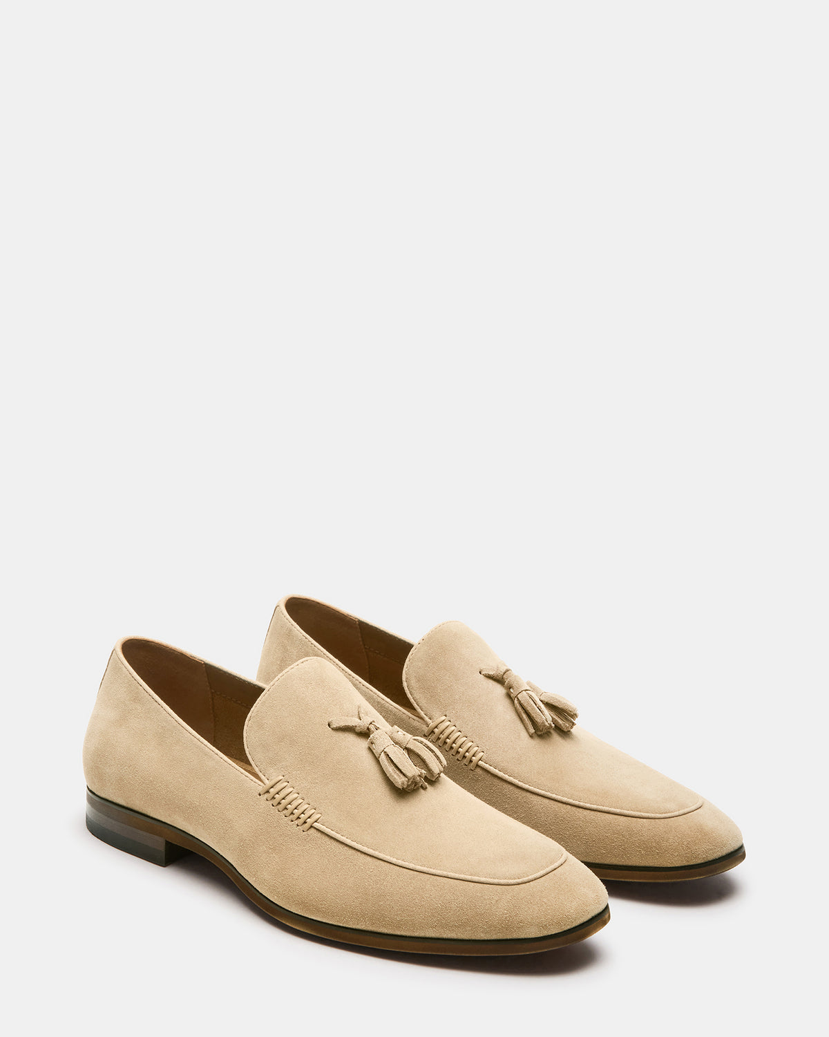 ONDRE Sand Suede Tassel Slip-On Men's Loafer | Steve Madden Smart Buy