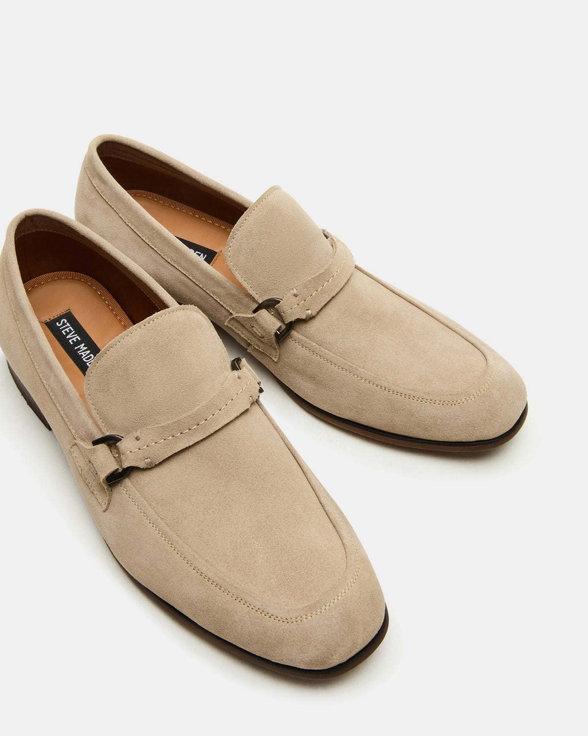 HEROLF Sand Suede Square-Toe Slip-On Men's Loafer | Steve Madden Discount