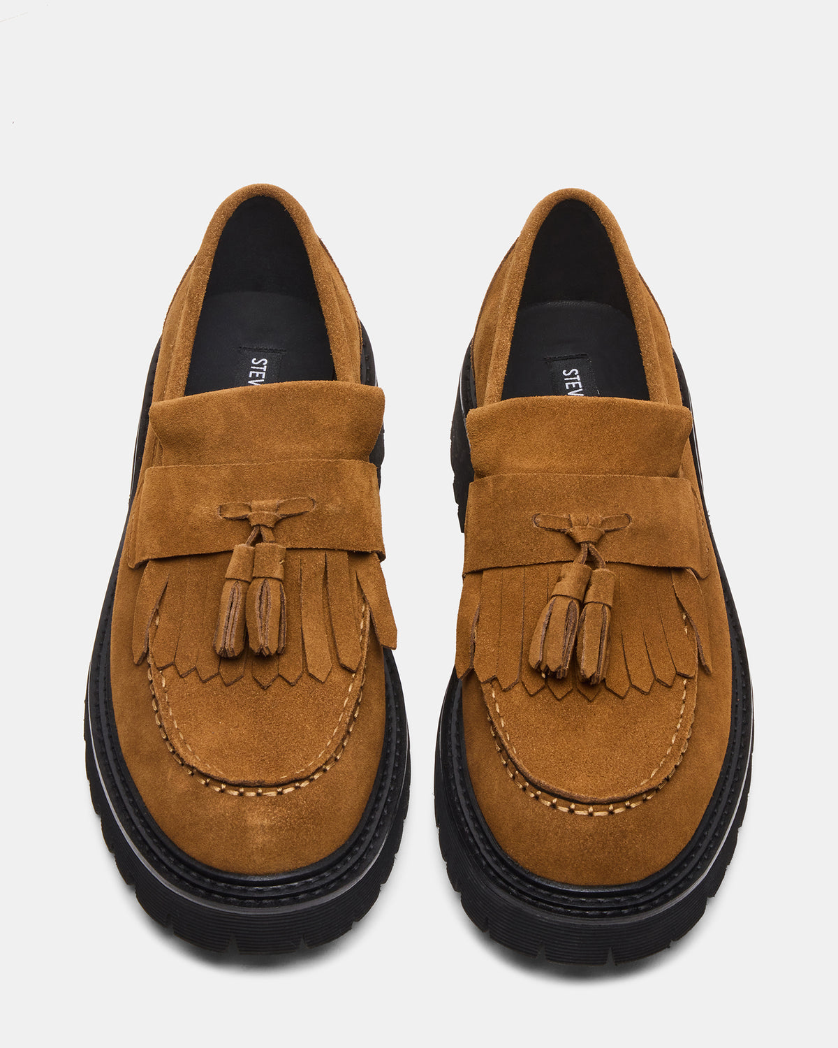 ZEV Tan Suede Lug Sole Dress Men's Loafer | Steve Madden Quality