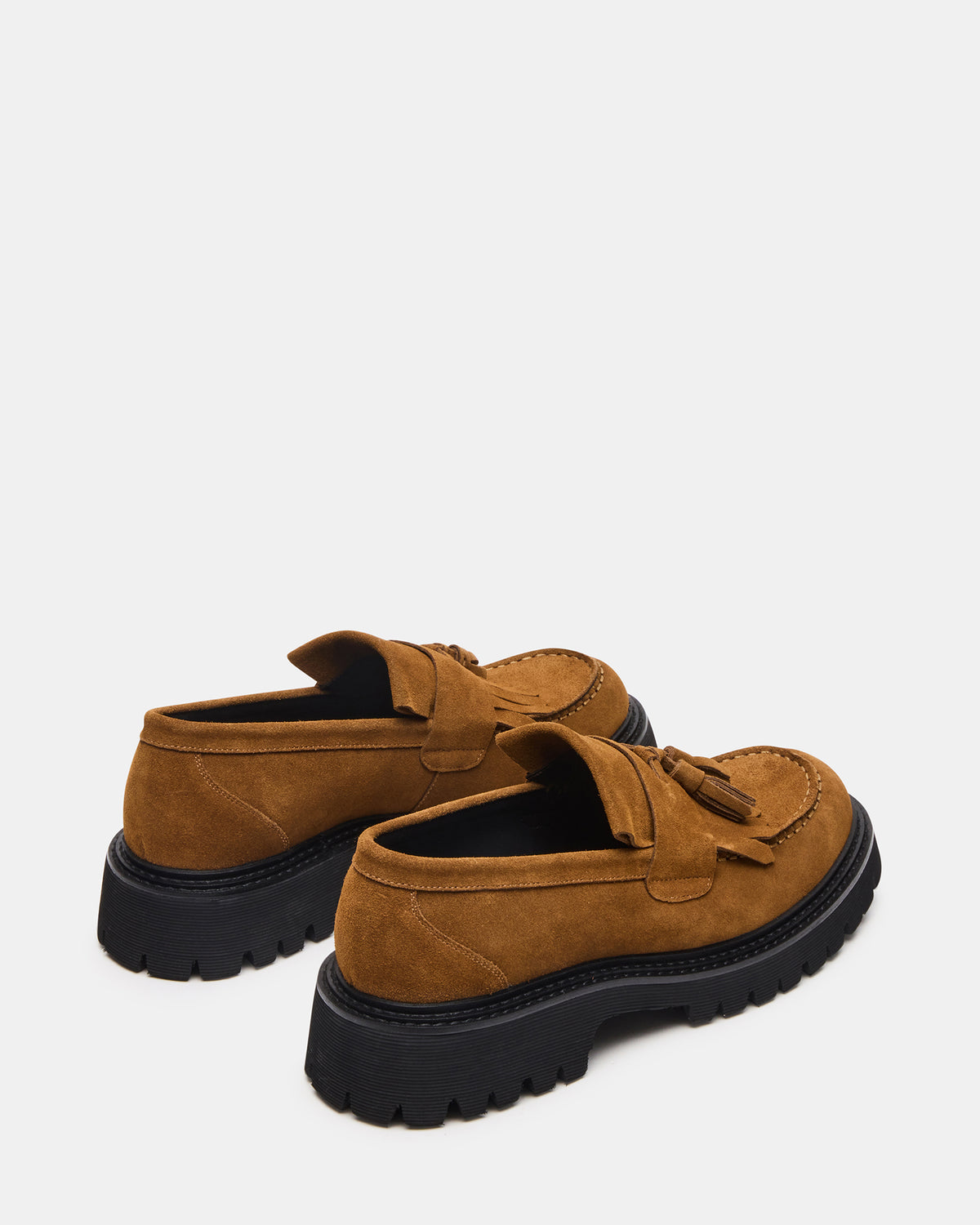 ZEV Tan Suede Lug Sole Dress Men's Loafer | Steve Madden Quality