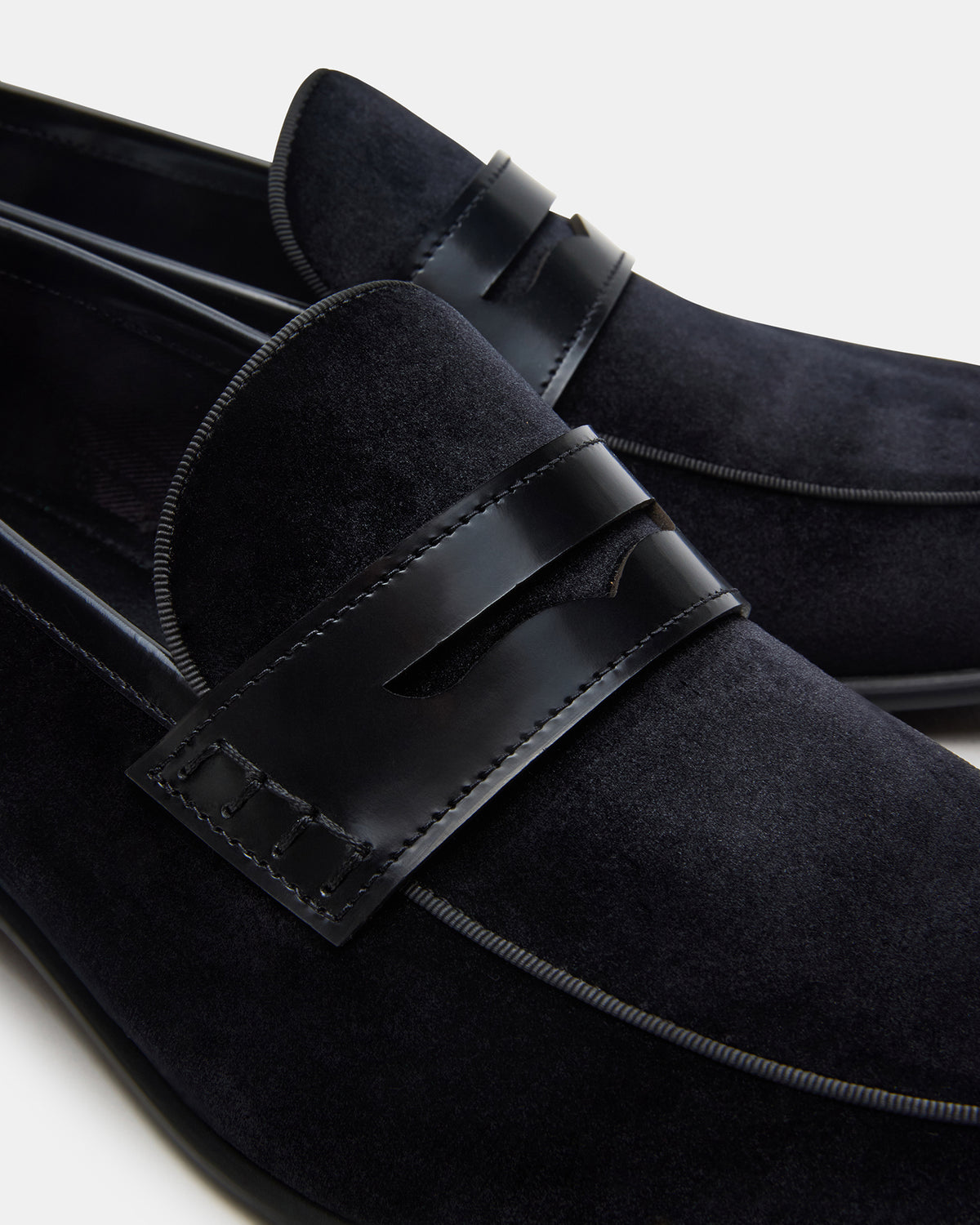 YARDLY Black Velvet Slip-On Men's Dress Loafer | Steve Madden Featured