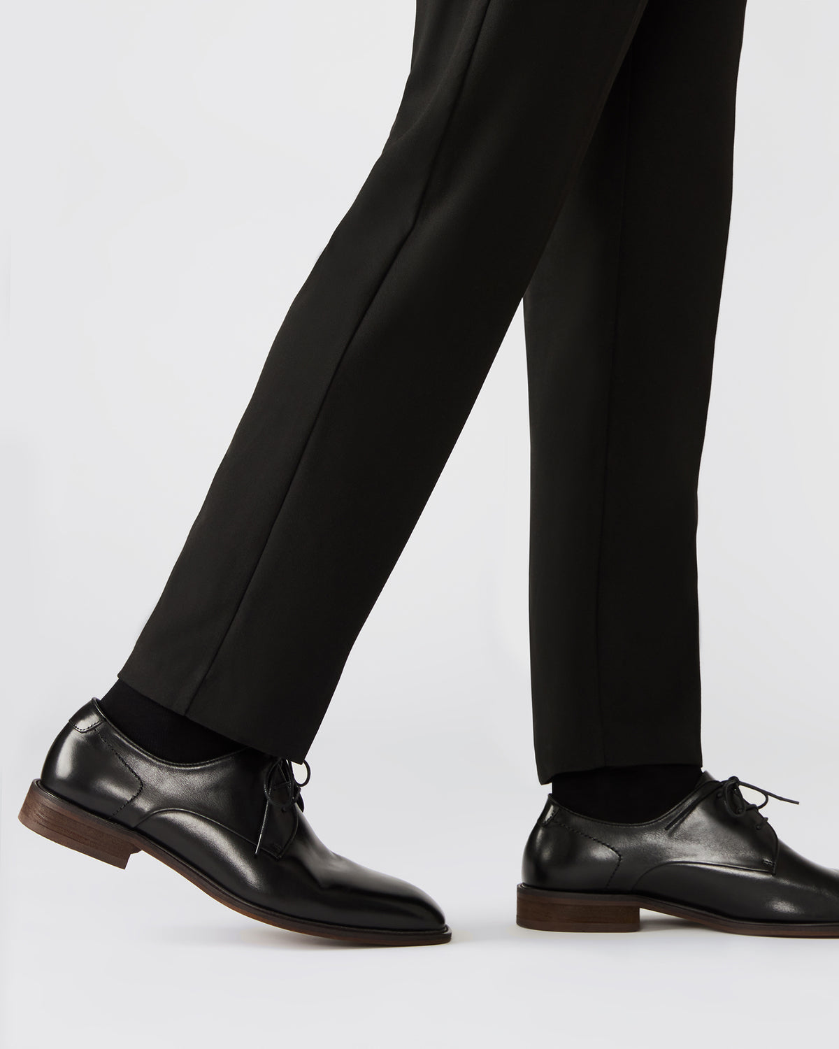 LELAND Black Leather Lace-Up Men's Dress Shoe | Steve Madden Classic