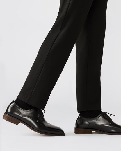 LELAND Black Leather Lace-Up Men's Dress Shoe | Steve Madden Classic