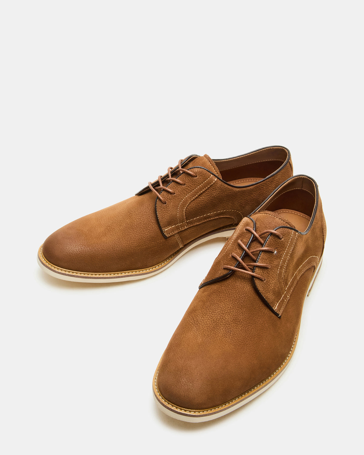 ALVAREZ Tan Nubuck Lace-Up Men's Dress Shoe | Steve Madden Customer Favorite