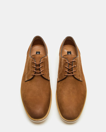 ALVAREZ Tan Nubuck Lace-Up Men's Dress Shoe | Steve Madden Customer Favorite