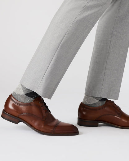 HASEN Tan Leather Men's Lace-Up Dress Shoe | Steve Madden Exclusive