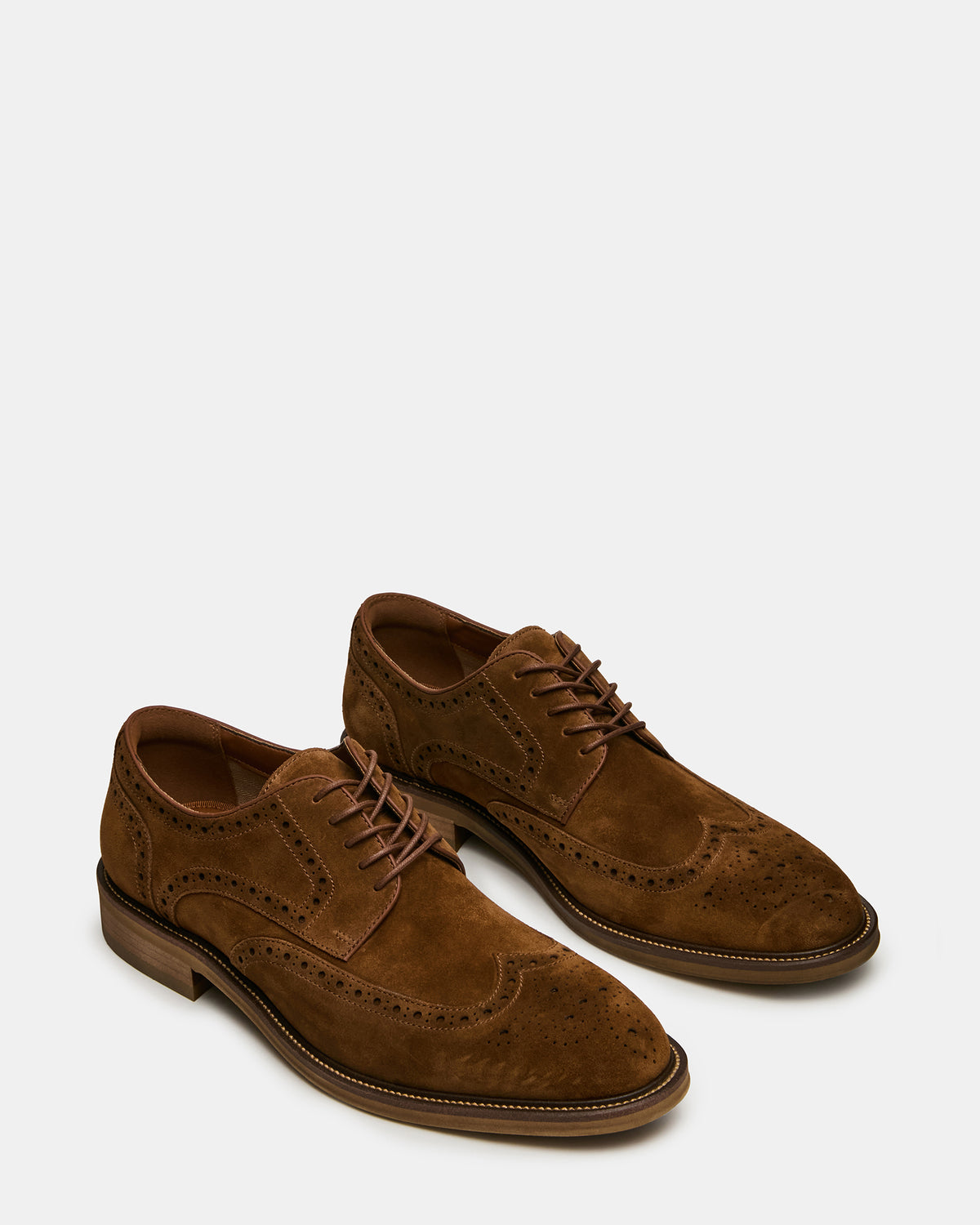 ESTEBAN Cognac Lace-Up Perforated Oxford Men's Dress Shoe | Steve Madden Special Offer