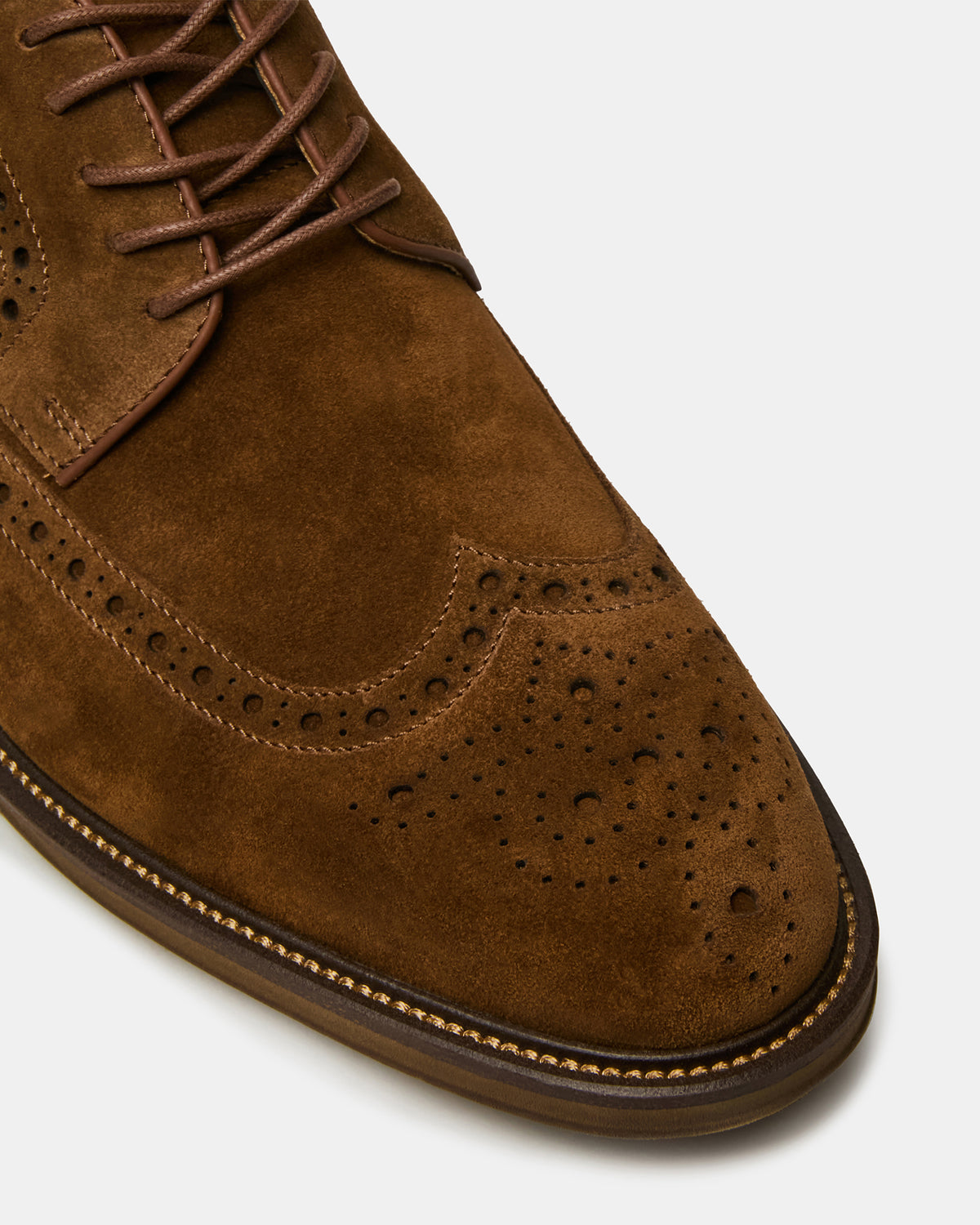 ESTEBAN Cognac Lace-Up Perforated Oxford Men's Dress Shoe | Steve Madden Special Offer