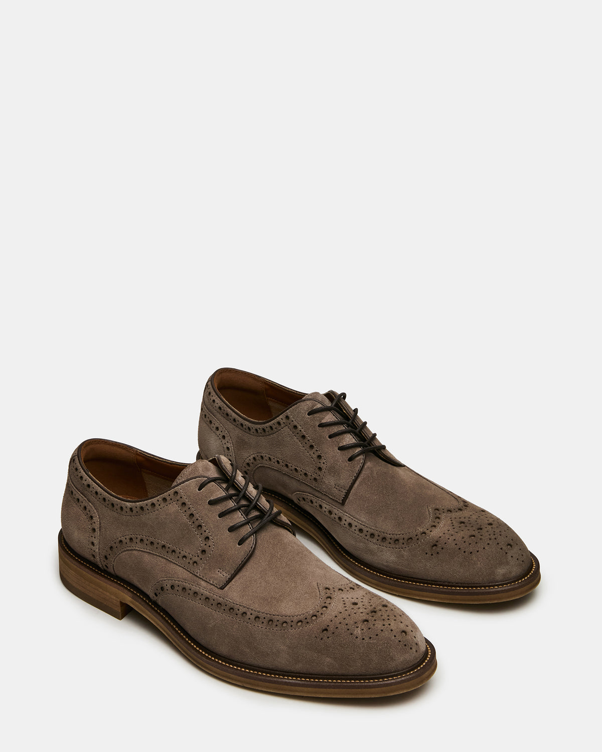 ESTEBAN Grey Lace-Up Perforated Oxford Men's Dress Shoe | Steve Madden Exclusive