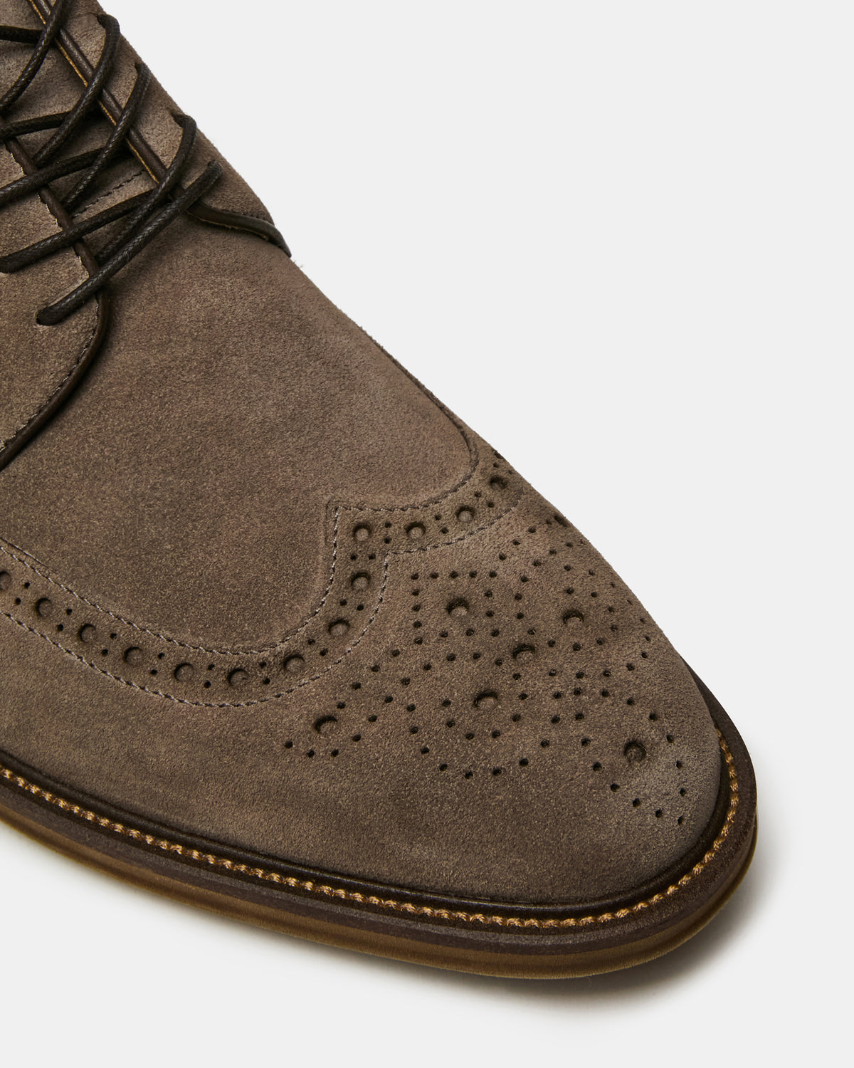 ESTEBAN Grey Lace-Up Perforated Oxford Men's Dress Shoe | Steve Madden Exclusive