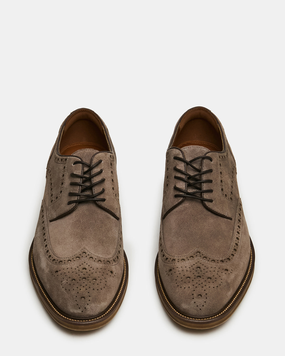 ESTEBAN Grey Lace-Up Perforated Oxford Men's Dress Shoe | Steve Madden Exclusive