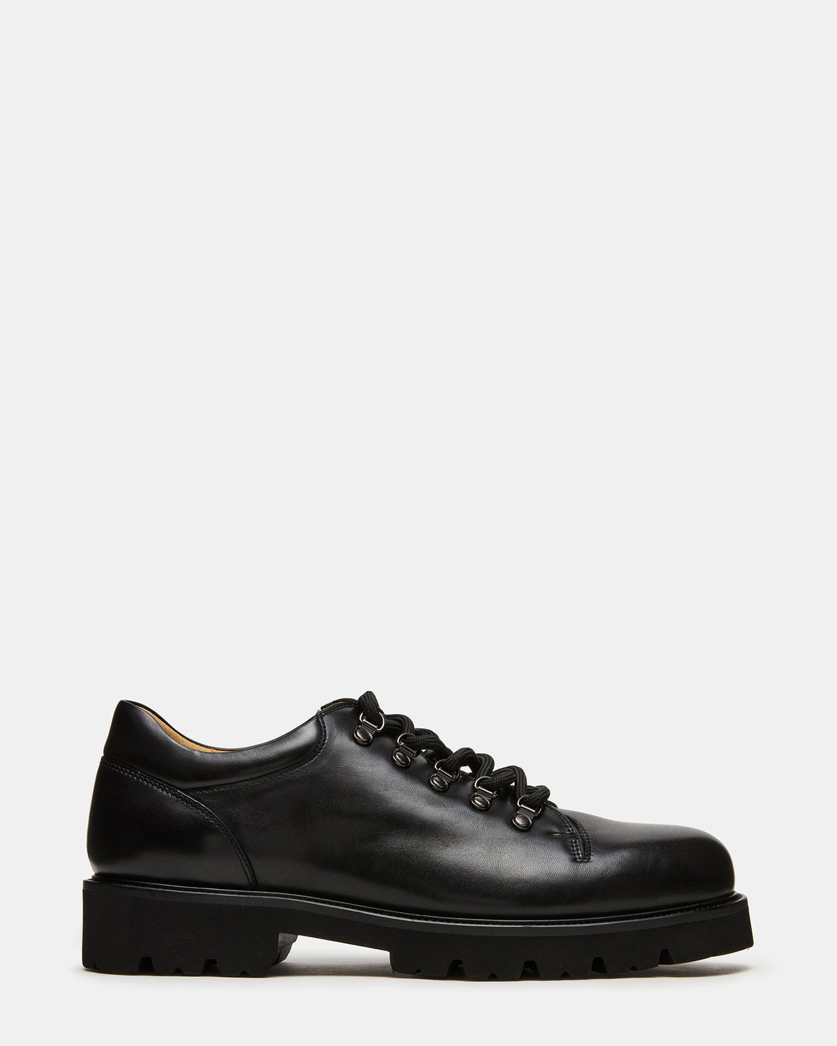 TURBO Black Leather Lace-Up Dress Shoe | Steve Madden Discount