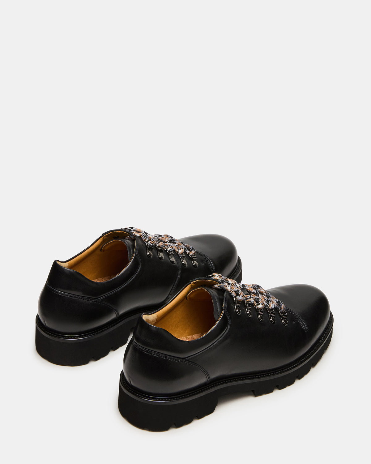 TURBO Black Leather Lace-Up Dress Shoe | Steve Madden Discount