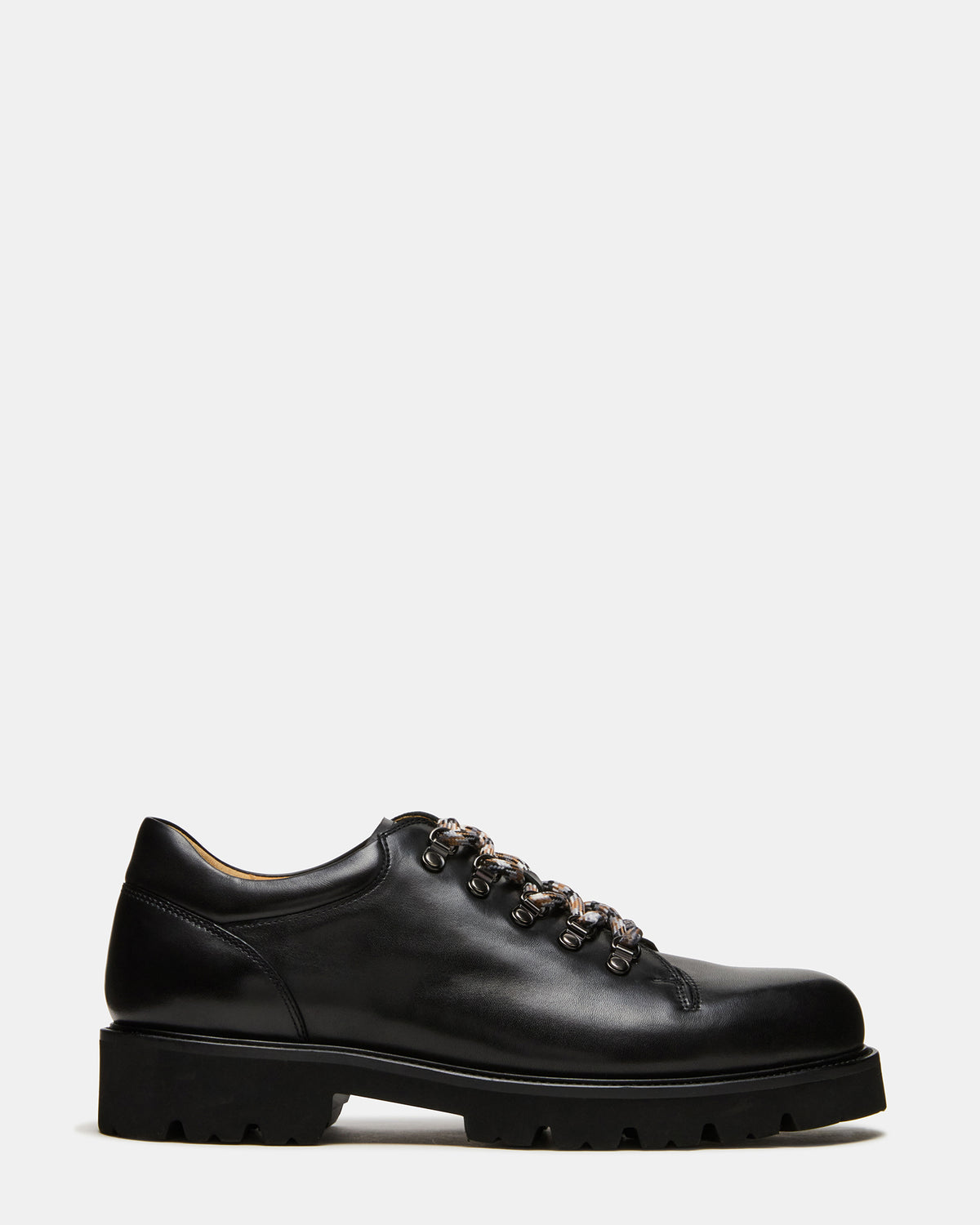 TURBO Black Leather Lace-Up Dress Shoe | Steve Madden Discount