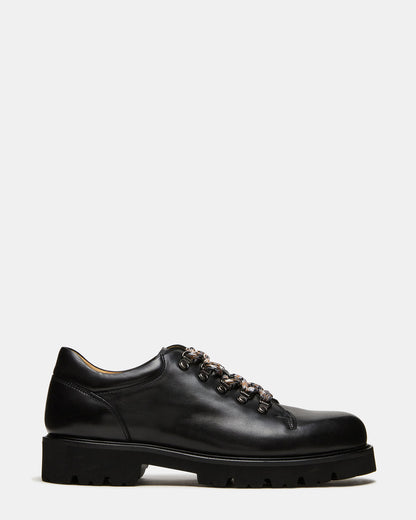 TURBO Black Leather Lace-Up Dress Shoe | Steve Madden Discount