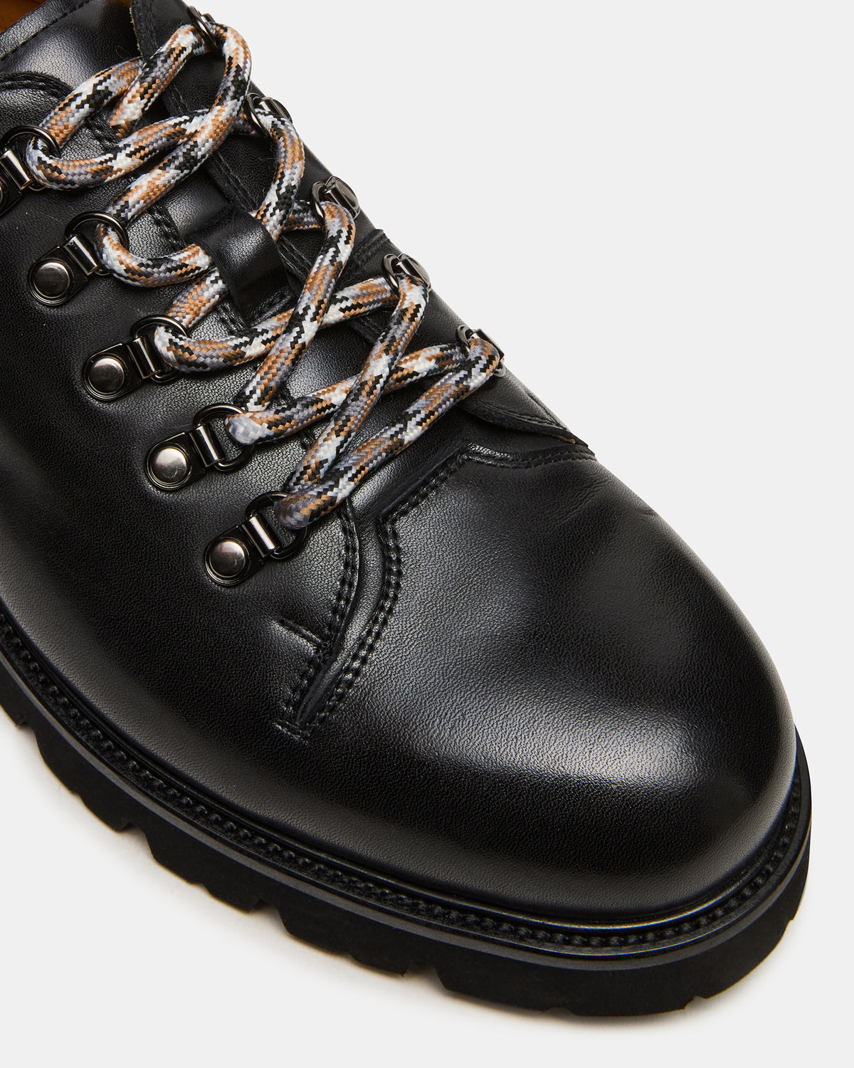 TURBO Black Leather Lace-Up Dress Shoe | Steve Madden Discount