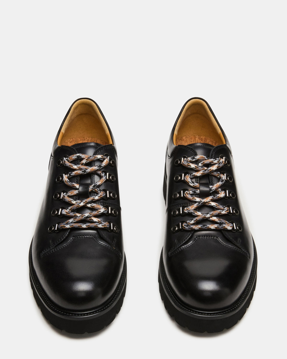 TURBO Black Leather Lace-Up Dress Shoe | Steve Madden Discount